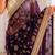 Women's satin silk saree with elegant lace border party wear designer saree