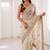 Women's satin silk saree with elegant lace border party wear designer saree