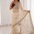 Women's satin silk saree with elegant lace border party wear designer saree