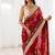 Women's satin silk saree with elegant lace border party wear designer saree