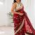 Women's satin silk saree with elegant lace border party wear designer saree