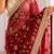 Women's satin silk saree with elegant lace border party wear designer saree