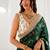 Women's satin silk saree with elegant lace border party wear designer saree