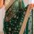 Women's satin silk saree with elegant lace border party wear designer saree
