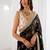 Women's satin silk saree with elegant lace border party wear designer saree