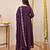Women's Gorgeous Embroidery Work Chanderi Sik Fabric Flared Anarkali Pant and Dupatta Set