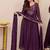 Women's Gorgeous Embroidery Work Chanderi Sik Fabric Flared Anarkali Pant and Dupatta Set