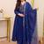 Women's Gorgeous Embroidery Work Chanderi Sik Fabric Flared Anarkali Pant and Dupatta Set