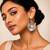Silver plated pearl drop earrings