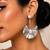 Silver plated pearl drop earrings