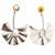 Silver plated pearl drop earrings