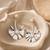Silver plated pearl drop earrings