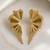 Gold plated crystal fringe earrings