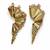 Gold plated crystal fringe earrings