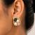 Gold plated multicolor stud earrings