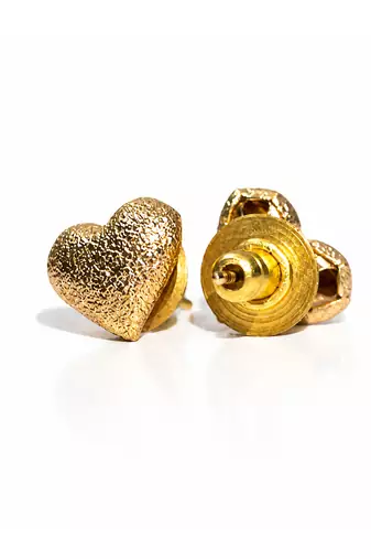 Gold plated mini stud earrings