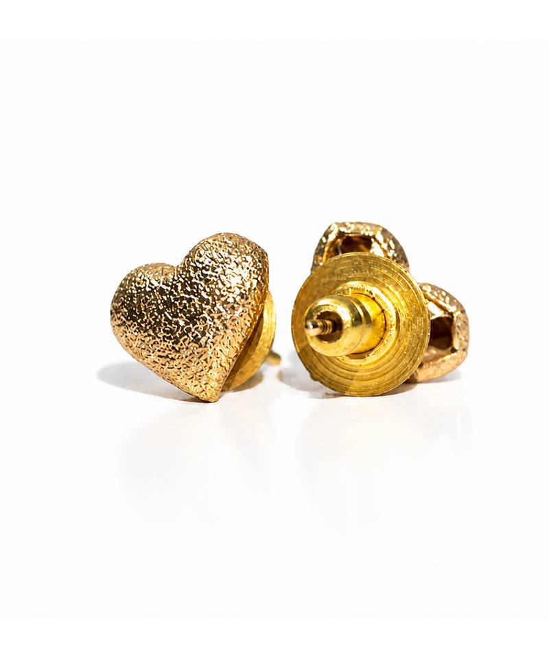Gold plated mini stud earrings