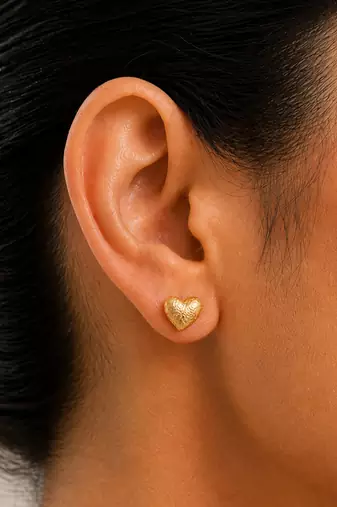 Gold plated mini stud earrings
