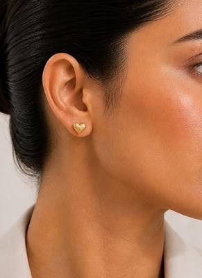 Gold plated mini stud earrings 1