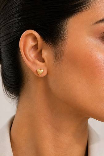 Gold plated mini stud earrings