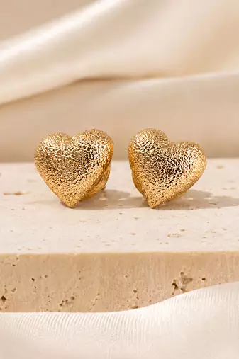 Gold plated mini stud earrings