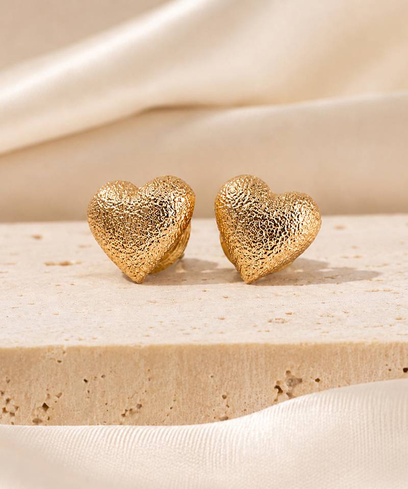 Gold plated mini stud earrings