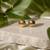 Gold plated textured ball stud earrings