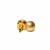 Gold plated textured ball stud earrings