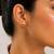 Gold plated textured ball stud earrings