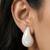 White opal teardrop earrings
