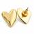 Metallic gold stud earrings