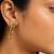 Metallic gold molten drip sculptural stud earrings