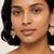 Metallic gold dual tone earrings