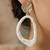 Metallic gold stud with drop earrings