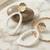 Metallic gold stud with drop earrings