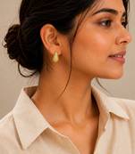Gold plated teardrop earrings