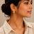 Gold plated teardrop earrings