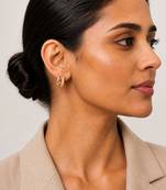 Gold plated teardrop earrings