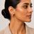 Gold plated teardrop earrings