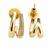Gold plated teardrop earrings