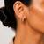 Gold plated teardrop earrings