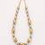 Metallic dual tone multicolor necklace