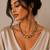 Metallic dual tone multicolor necklace