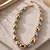Metallic dual tone multicolor necklace