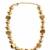 Gold plated bead statement necklace