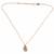 Gold chaand oval shell pendant necklace