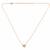 Gold mini heart pendant necklace