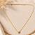 Gold mini heart pendant necklace