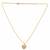 Gold heart pendant necklace