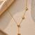 Gold plated multi heart necklace